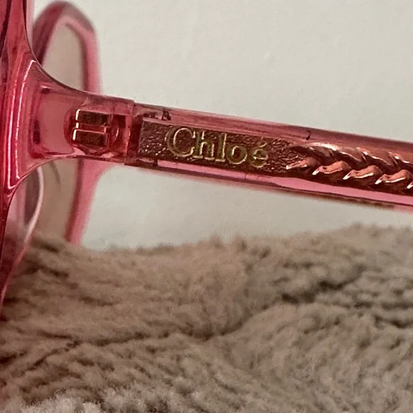 CHLOÉ KIDS Willow hexagonal-frame sunglasses with case